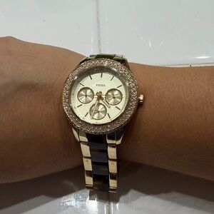 Fossil Stainless steel & acetate women's watch